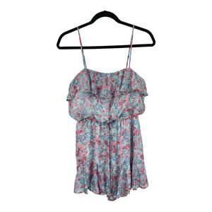 ROWA romper floral print ruffle floral Medium M